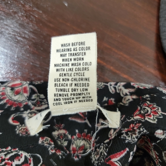 Festi Tissue Weight Chiffon Button Front Puff Sleeve SZ 1X - Picture 11 of 11